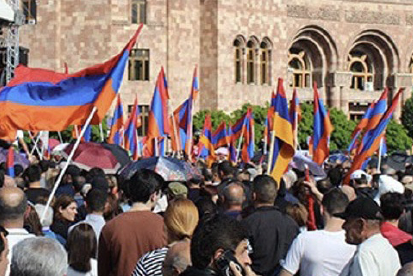Demonstrationen in der armenischen Hauptstadt Yerevan, 2024